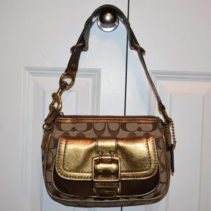 Coach Gold Signature Pocketbook